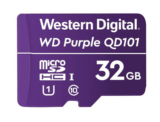Western Digital WD Purple 32GB MicroSDXC Card 24/7 -25Β°C to 85Β°C Weather & Hum
