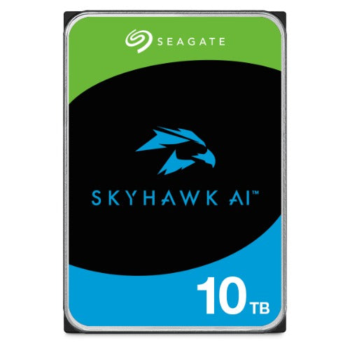 Seagate 10TB 3.5' SkyHawk Surveillance AI, 512E SATA3 6Gb/s 256MB Cache 24x7 HDD ST10000VE001 5 Years Warranty