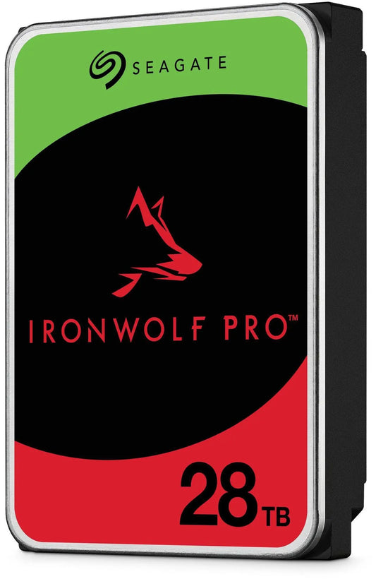 Seagate 28TB 3.5' IronWolf Pro, Hellium, SATA 6Gb/s, CMR, 550WRL, 512MB Cache, 512E, HDD. 5 Years Warranty