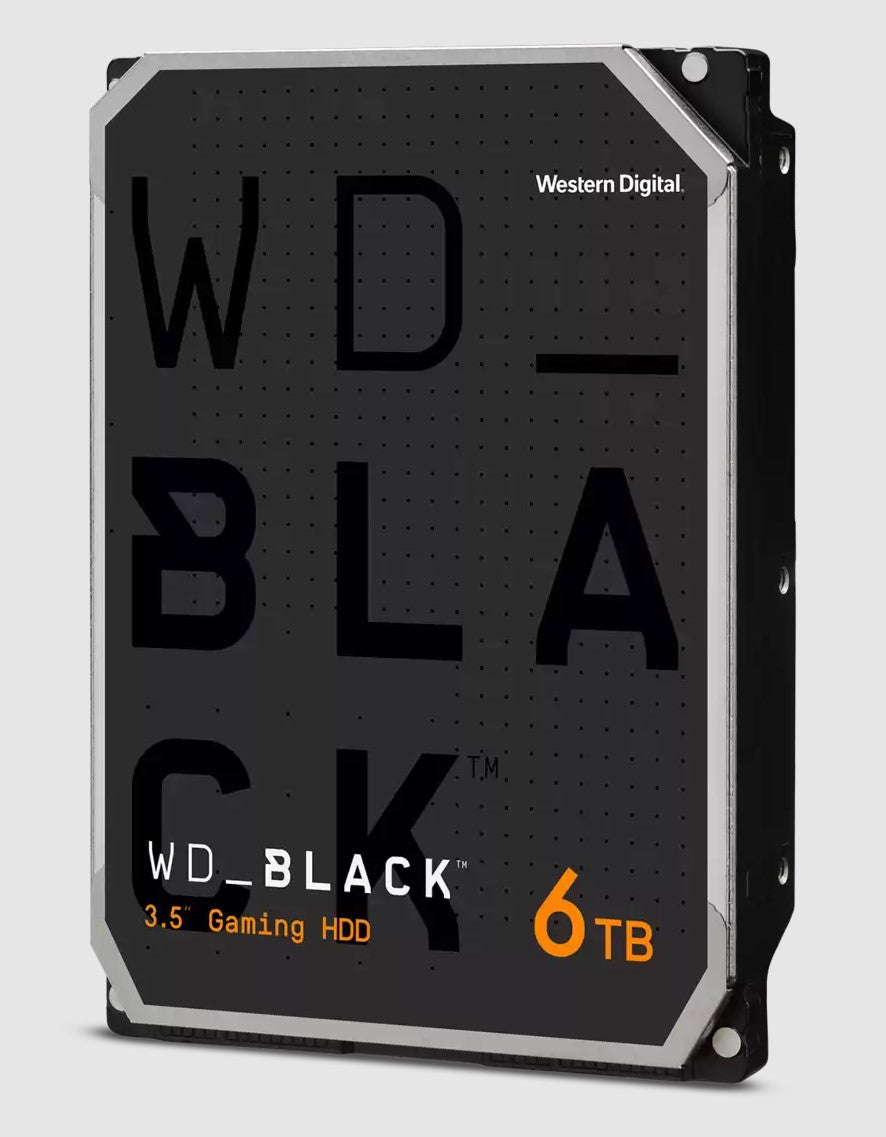 Western Digital WD Black 6TB 3.5' HDD SATA 6gb/s 7200RPM 256MB Cache CMR Tech fo