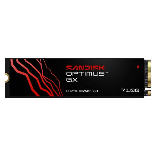 SANDISK Optimus™ GX 7100 PCIe® 4.0 NVMe™ SSD, 500GB, Read 6,800MB/s Write 5,800MB/s, 5 Yr Warranty