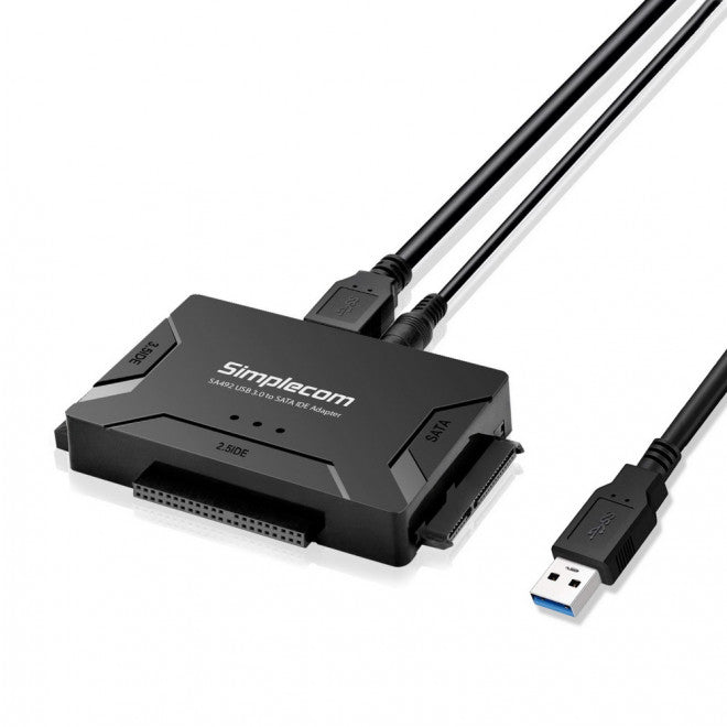 (LS)Simplecom SA492 USB 3.0 to 2.5', 3.5', 5.25' SATA IDE Adapter with Power Supply