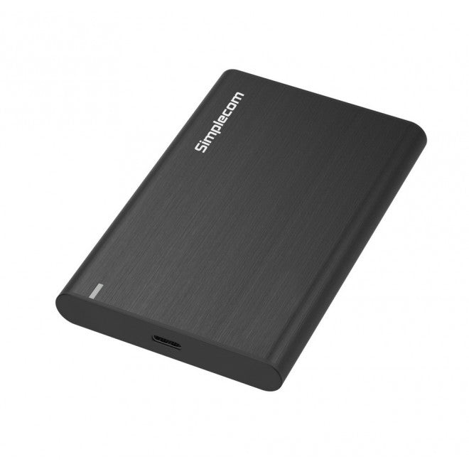 Simplecom SE221 Aluminium 2.5'' SATA HDD/SSD to USB 3.1 Enclosure Black USB 3.1 Gen 1 support up to 5Gbps data transfer rate