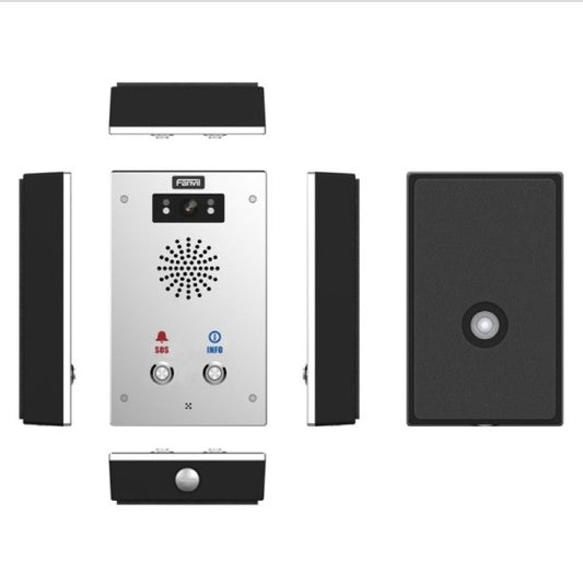 Fanvil I16SV02P Outdoor Video SIP Intercom Water & dust proof SIP Intercom IP65 (2 button), Built-in HD camera, HD voice, built-in 3W speaker TF card