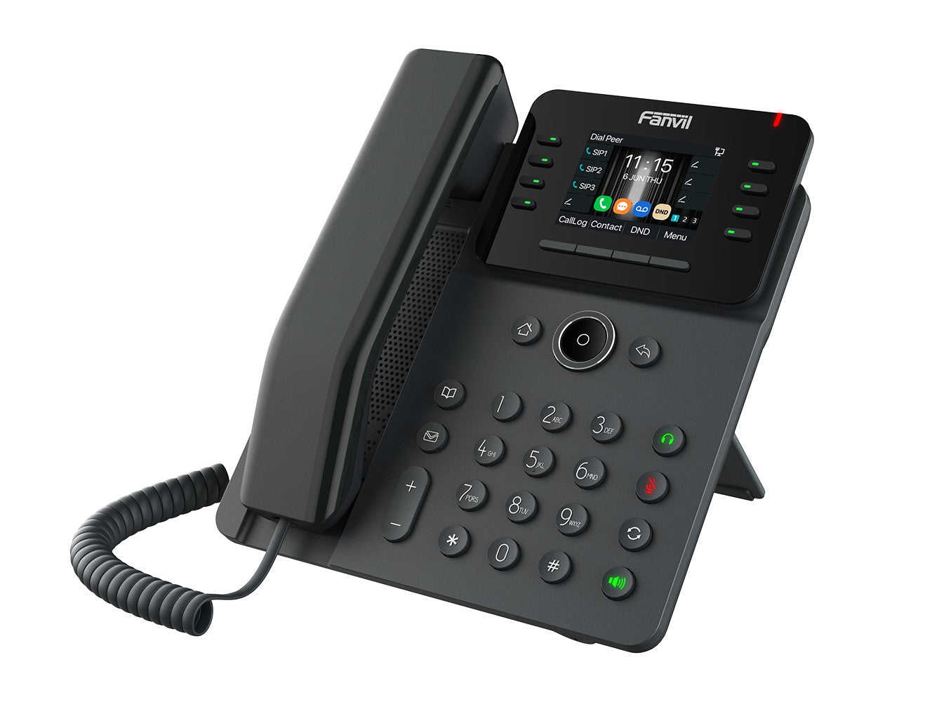 Fanvil V62W Prime Business Phone 2.8-inch color screen □√ Support audio codec G.722 and Opus, HD audio 6-way Audio conference Wi-Fi 6, Bluetooth
