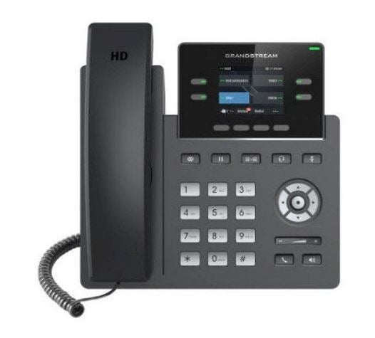 Grandstream GRP2613 6 Line IP Phone, 3 SIP Accounts, 320x240 Colour Screen, HD Audio, Powerable Via POE