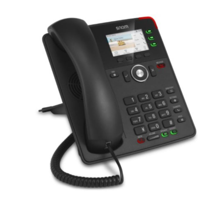 SNOM D717 4 Line Professional IP Phone, Gbit port & 1 USB port, 4 Context-sensitive Function Keys, Wideband Audio