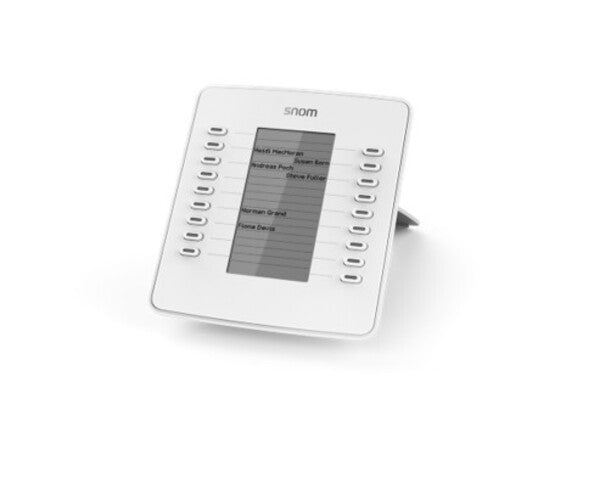 SNOM D7W Expansion Module USB for D785, D765, D745, D735, D725, D717 & D715, White, 18 Freely Programmable, Coloured LED Buttons
