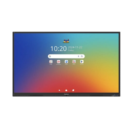 ViewSonic ViewBoard IFP6535-1-1C, 65-inch EDLA-certified interactive, Android 16, octa-core CPU, USB-C connectivity, 4K UHD