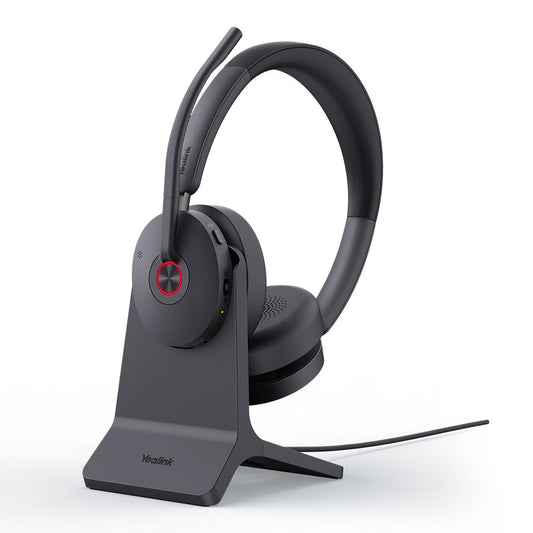 Yealink BH74 with Stand UC USB-C/A Bluetooth Headset, Active Noise Cancellation, Acoustic Shield, Wireless range 50 m, talk time of up to 32 hours