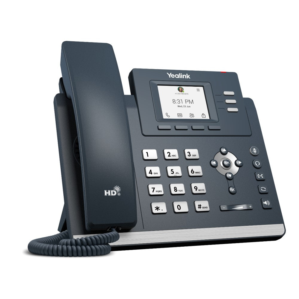 Yealink MP52 E2 Teams IP Phone, Android 13, Entry-level, Teams and Skype Compatible, 2.4-inch NON-touchscreen, HD Audio, Teams button, Supports Office
