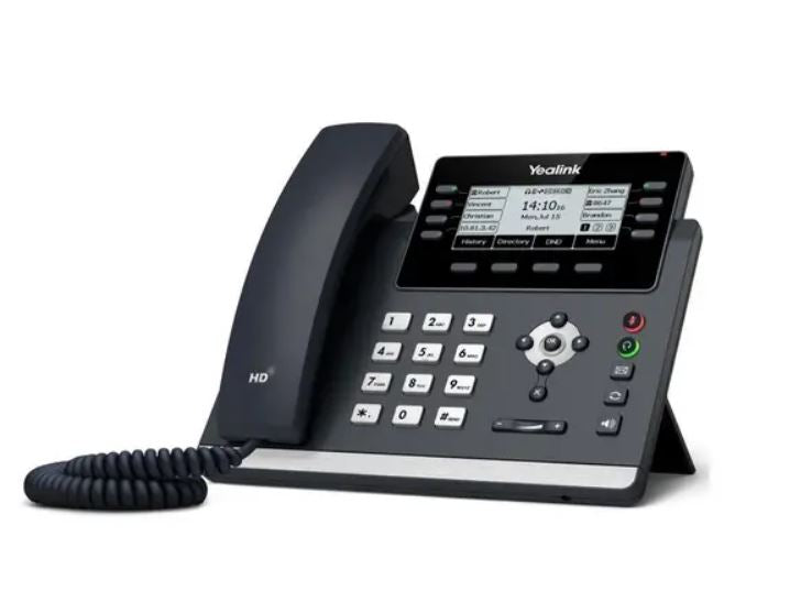 Yealink T43U 12 Line IP phone, 3.7' 360x160 pixel Graphical LCD with backlight, Dual USB Ports, POE Support, Wall Mountable, ( T42S ), 3.7' screen