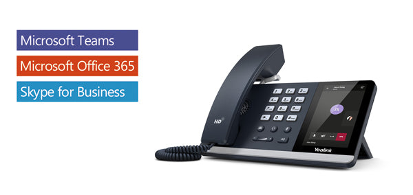 Yealink T55A -Teams Edition, IP Phone, 4.3' Screen, HD Voice, USB, Dual Gigabit, (Power Adapter & Wall Mount Bracket Optional) ( LS )