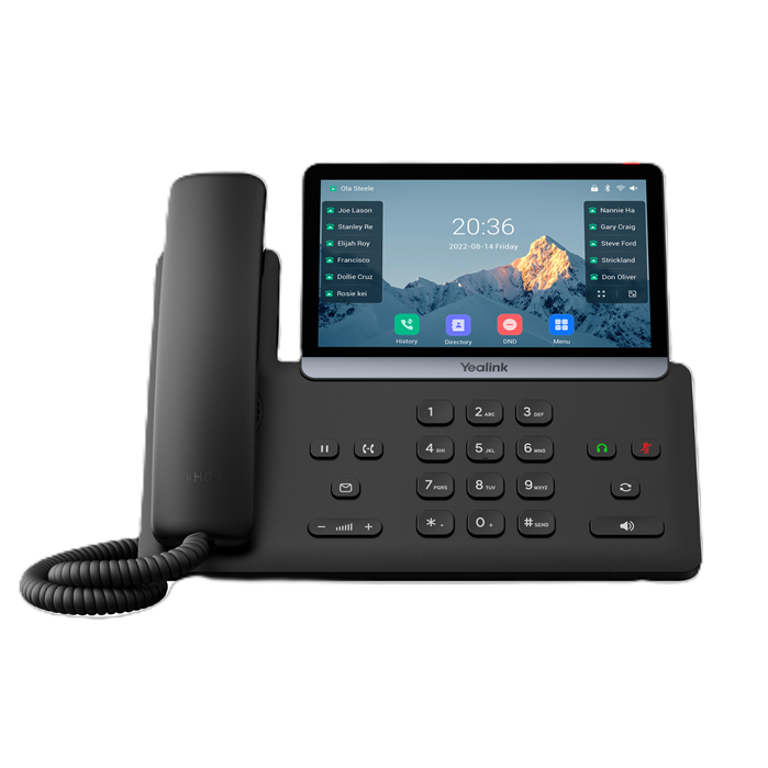 Yealink SIP-T77U (SBC READY) IP Phone, 7' Touchscreen, 16 SIP Accounts, Dual USB, HD Voice, PoE, Linux 6.1, TEE Encryption