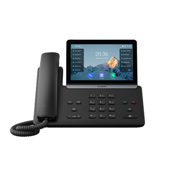 Yealink SIP-T88W IP Phone, 7' Touchscreen, Android 13, HD Voice, Bluetooth 5.0, Wi-Fi 6, Dual USB, PoE, Optional BTH88 Handset