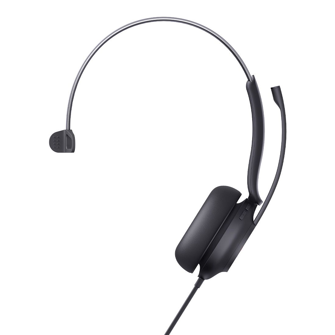 Yealink UH37 Microsoft Teams Certified USB Wired Headset, Mono, USB-C/A, Dual Noise-Cancelling, Busylight, Leather Ear Cushion, HD Audio