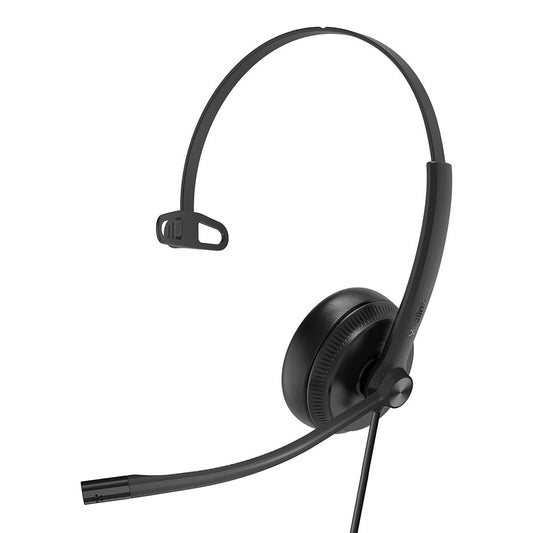 Yealink UH34 Special Edition Mono UC USB Headset, USB-A 3.5mm, Audio Clarity, Noise Cancelling Microphone, Leather Ear Cushions, YHC20 Controller