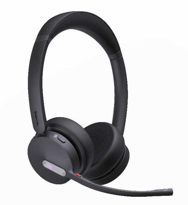 Yealink WH64 Hybrid Dual UC DECT Wireless Headset, DECT & Bluetooth Hybrid Wireless Technology, 3-Mic Noise Cancellation, UC Certified, Dongle WDD60