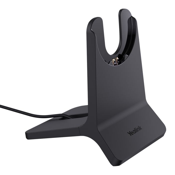 Yealink WH64 Hybrid Mono with Charging Stand DECT Wireless Headset, DECT & Bluetooth Hybrid Wireless 3-Mic Noise Cancellation, Dongle WDD60