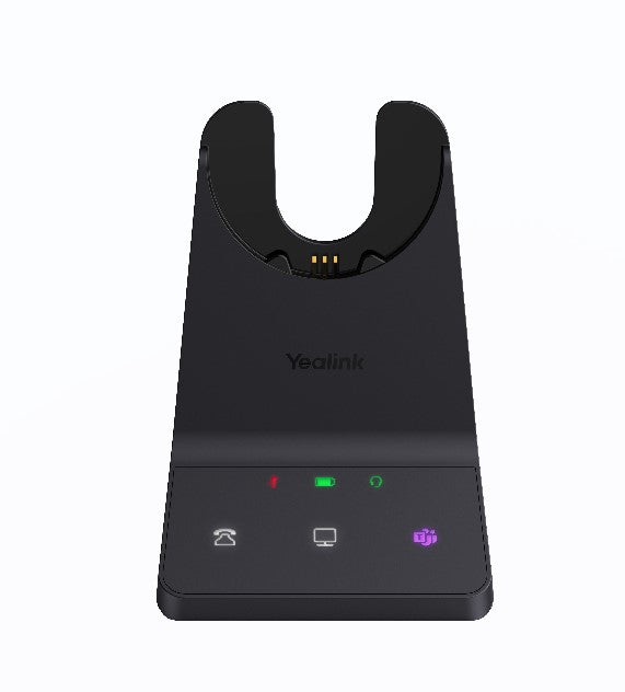 Yealink WH64 Mono Teams DECT Wireless Headset, DECT & Bluetooth Wireless Technology, 3-Mic Noise Cancellation, Charging Stands, Carrying Bag