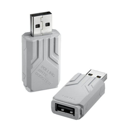 ASUS ROG Polling Rate Booster White, up to true 8000 Hz wireless polling rates w