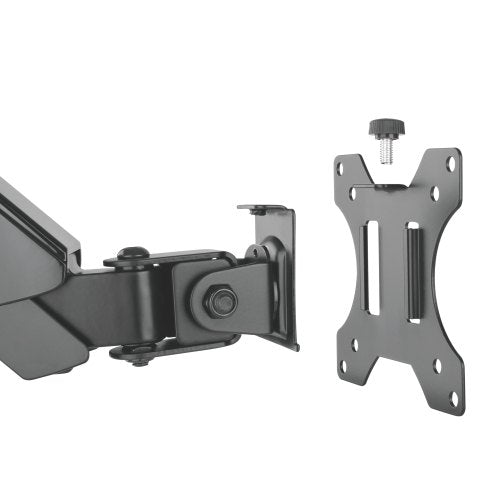Brateck Dual Monitor Full Extension Gas Spring Dual Monitor Arm (independent Arms) Fit Most 17'-32' Monitors Up to 8kg per screen VESA 75x75/100x100