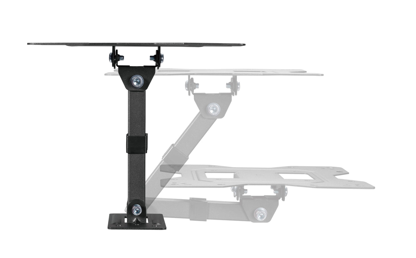 BrateckEconomical Full-Motion TV Wall Mount For 23'-43' Fit Curved TV up to 30KG, VESA 100x100,100x200,200x100,200x200 Fine Texture Black (LS)