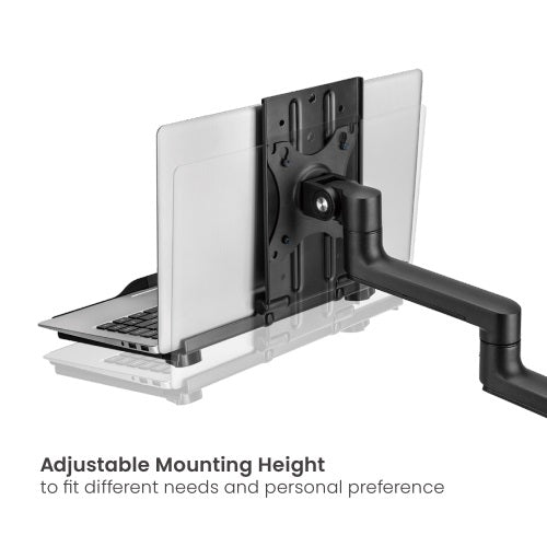 Brateck Adjustable Laptop Tray For Monitor Arms Fits12-17' with standard 75x75 VESA plate (LS)