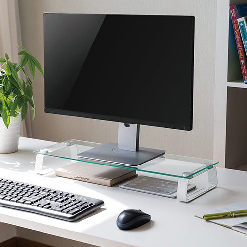 Brateck Universal Tabletop Monitor Riser (560x210x80mm) Fit Screen Size 13'-32' Weight Capacity Up to 20kg (LS)