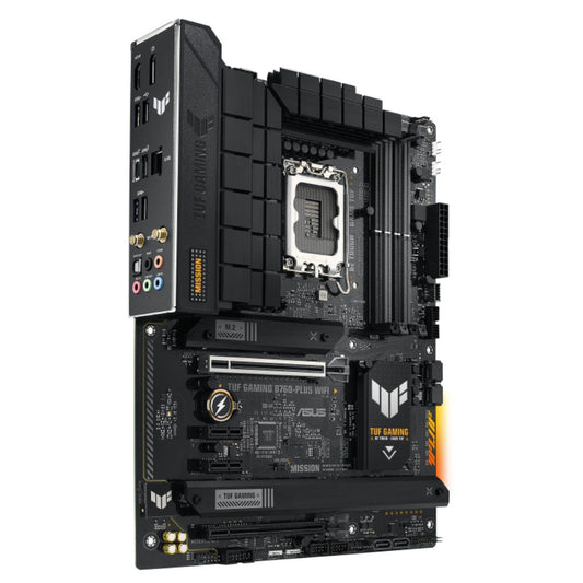 ASUS B760 TUF GAMING B760-PLUS WIFI Intel LGA 1700 ATX Motherboard 128GB,DDR5,1xPCIe 5.0 x16, 3xM.2,4 xSATA,1xHDMI,1xDP,1xVGA.2.5Gb Ethernet