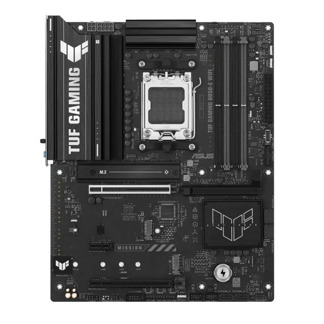 ASUS AMD B850 TUF GAMING B850-E WIFI (AM5) ATX Motherboard, DDR5 256B, 1x PCIe 5.0 x16 slot, 3 x M.2 slots, 4 x SATA, Wi-Fi 6E, Realtek 2.5Gb