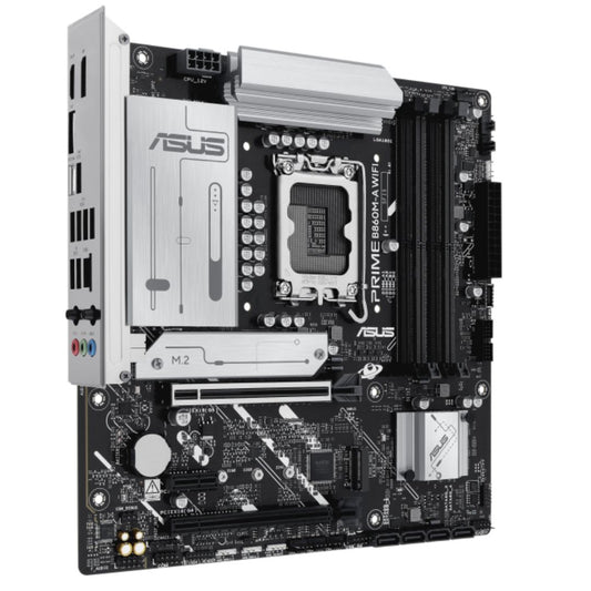 ASUS PRIME B860M-A WIFI-CSM Micro-ATX Motherboard 256GB, DDR5, 1 x PCIe 5.0, 2 x M.2 slots, 4 x SATA, WiFi 6E, 1 x HDMI, 2 x DP