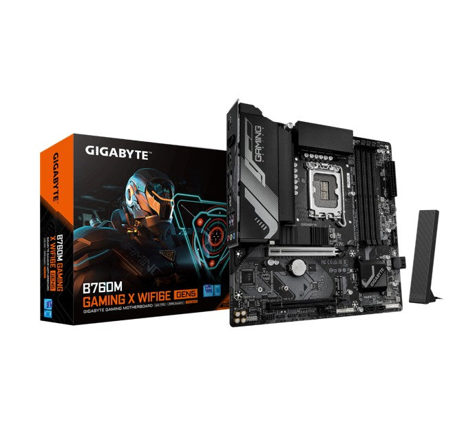 Gigabyte B760M GAMING X WIFI6E GEN5, Intel LGA 1700 m-ATX Motherboard, 4x DDR5 ~