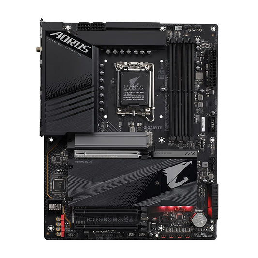 Gigabyte Z790 AORUS ELITE AX 1.0 Intel LGA 1700 ATX Motherboard, 4x DDR5 ~128GB, 3x PCI-E x16, 4x M.2, 6x SATA, 5x USB 3.2, 1x USB-C, 4x USB 2.0