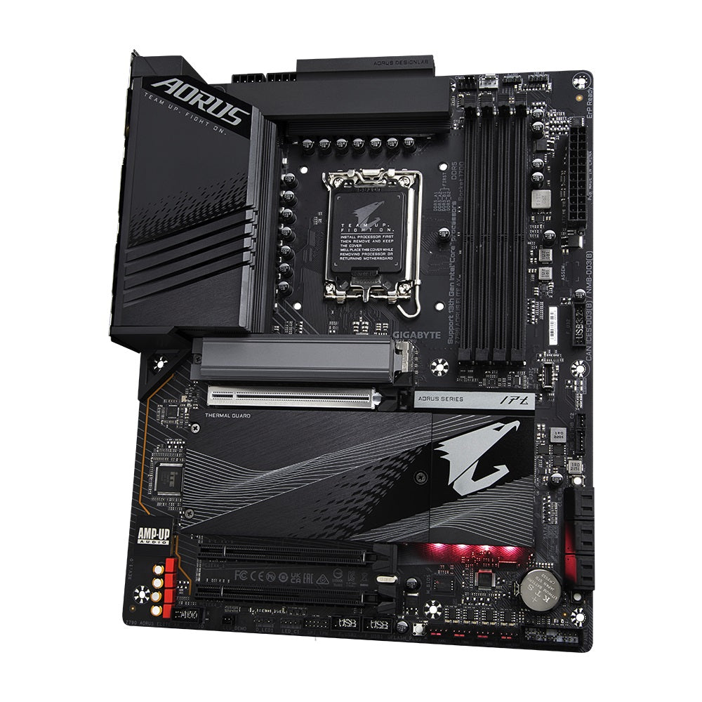 Gigabyte Z790 AORUS ELITE AX 1.0 Intel LGA 1700 ATX Motherboard, 4x DDR5 ~128GB, 3x PCI-E x16, 4x M.2, 6x SATA, 5x USB 3.2, 1x USB-C, 4x USB 2.0