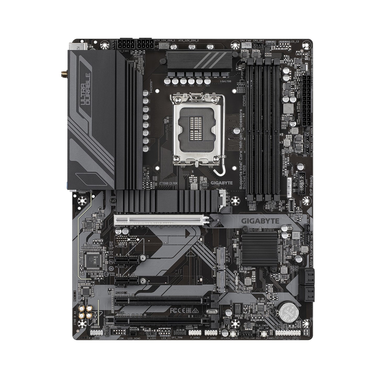 Gigabyte Z790 D AX Intel LGA 1700 ATX Motherboard, 4x DDR5 ~192GB, 2x PCI-E x16