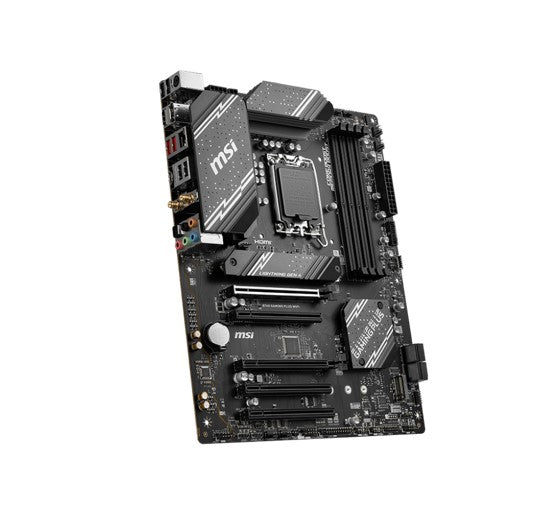 MSI B760 GAMING PLUS WIFI ATX Motherboard, 4x DDR5~192GB, 5x PCI-E x 16, 2x M.2
