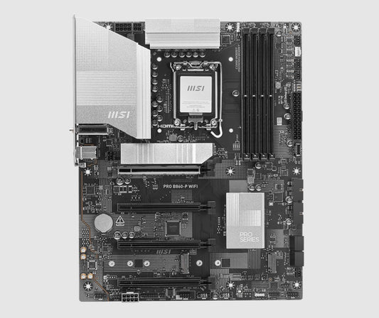 MSI PRO B860-P WIFI, INTEL B860, 4x DDR5 256GB, 1x HDMI, 4x PCI-E x16, 3x M.2, 4x SATA, 8x USB 2.0, Intel® Wi-Fi 7