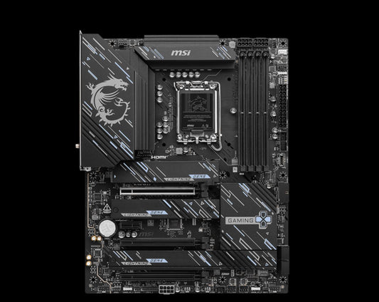 MSI Z890 GAMING PLUS WIFI Motherboard, 4x DDR5 256GB, 3x PCI-E x 16, 1x PCI-E x 1, 4x M.2, 4x SATA 6G, 3x USB 3, 2x USB-C, 4 x USB 2