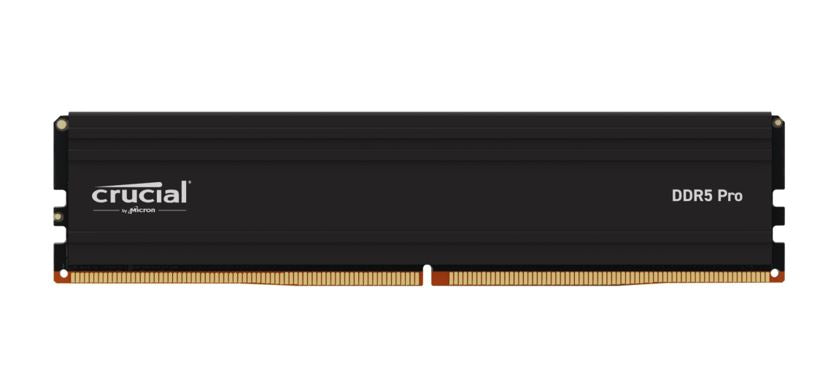 Crucial Pro 32GB (1x32GB) DDR5 UDIMM 5600MHz CL46 Black Heat Spreader Support Intel XMP AMD Ryzen Desktop PC Gaming Memory ~CT32G56C46U5
