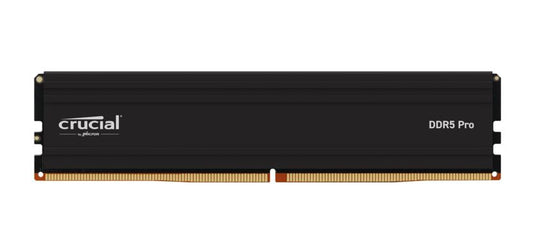 Crucial Pro 32GB (1x32GB) DDR5 UDIMM 6000MHz CL40 Black Heat Spreaders Overclock