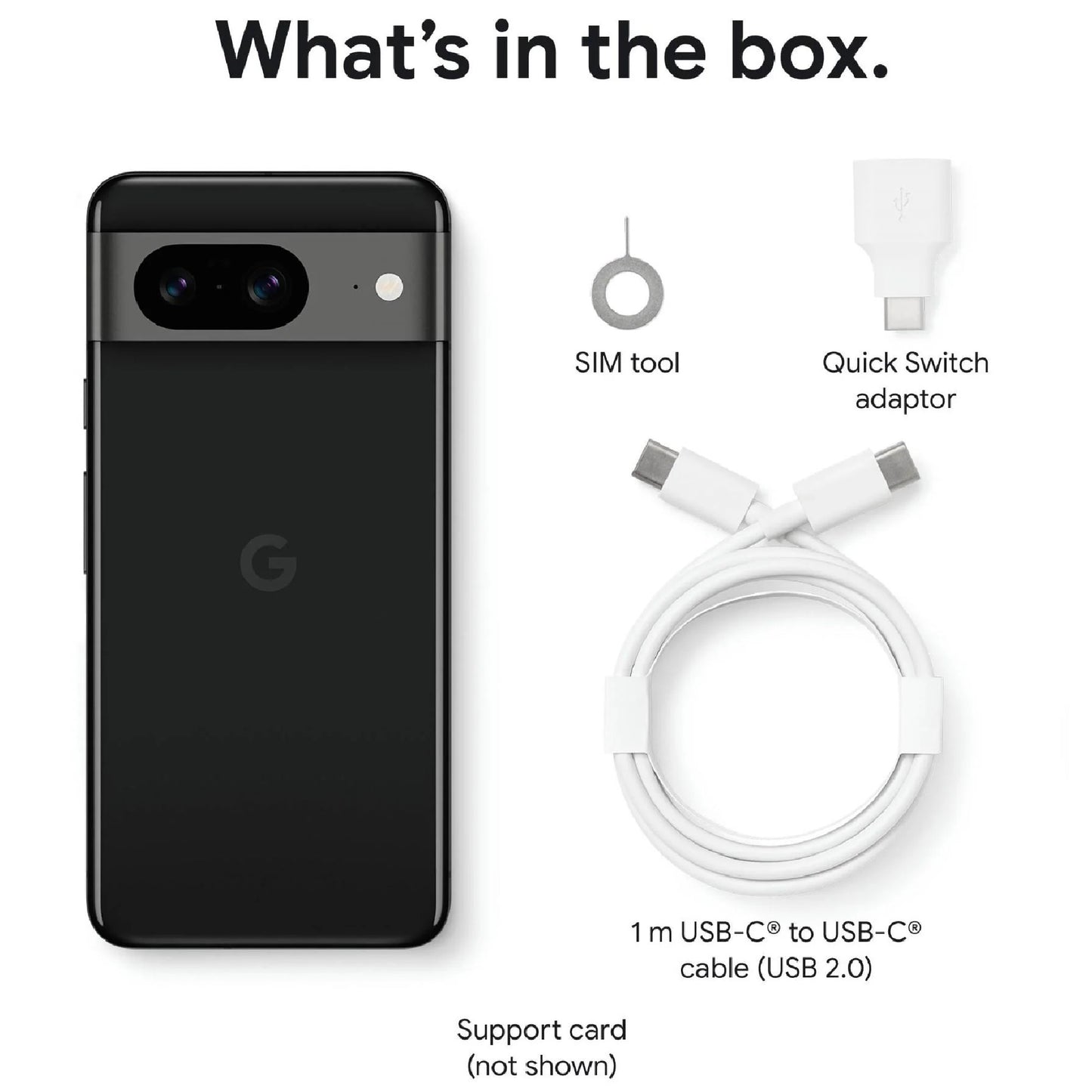 Google Pixel 8 5G 256GB - Obsidian (GA04833-AU)*AU STOCK*, 6.2', Full HD+, 120Hz