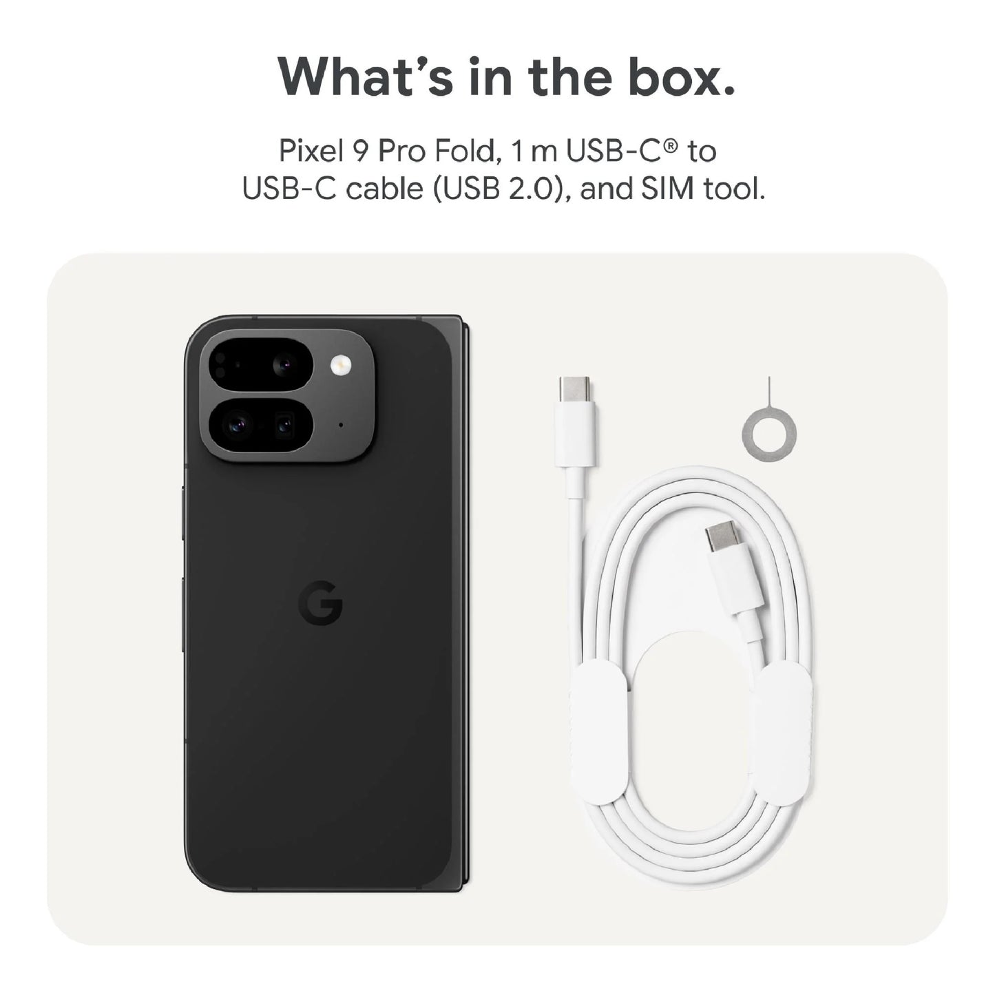 Google Pixel 9 Pro Fold 5G 512GB - Obsidian (GA05799-US)*AU STOCK*, 8.0', OLED,