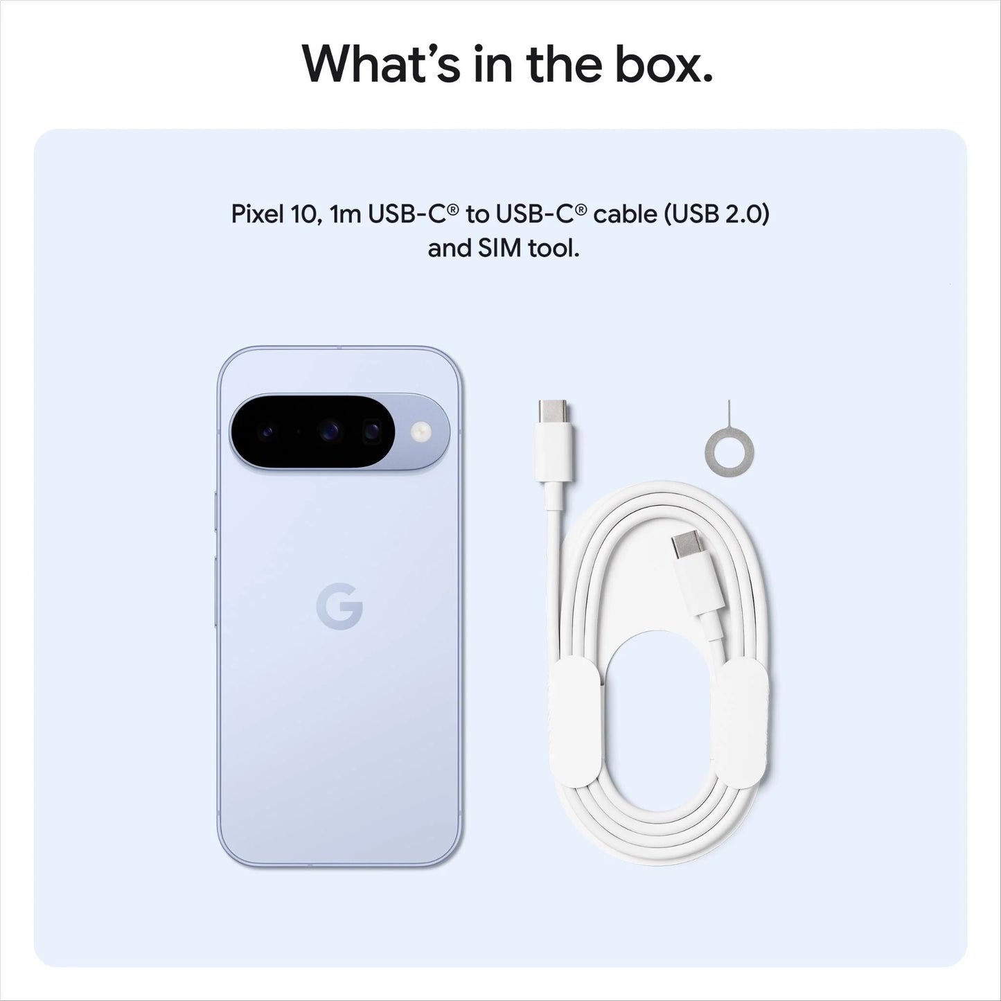 Google Pixel 10 5G 128GB - Frost (GA10214-CA) *AU STOCK*, 6.3', OLED, 120Hz, 12GB/128GB, 48MP/10.5MP, Single+ eSIM, 4970mAh, 2 Years Warranty