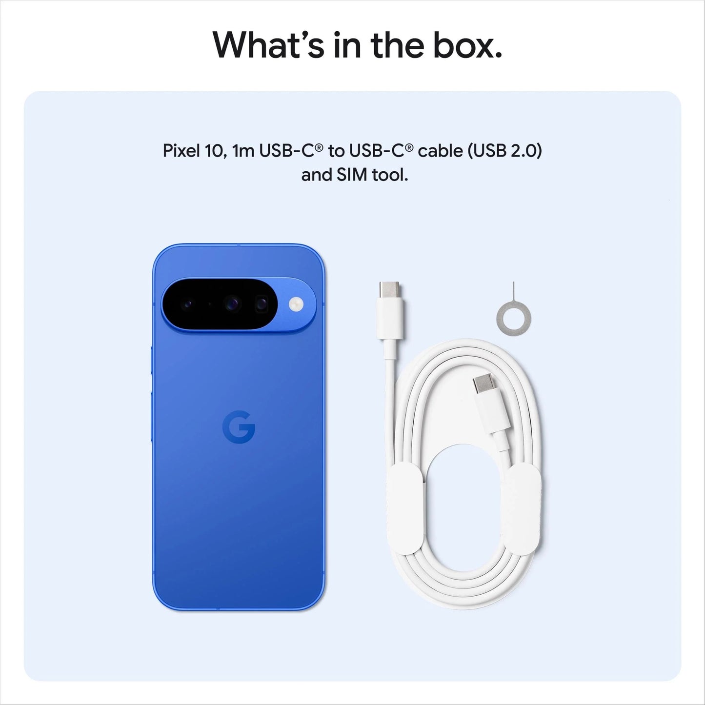 Google Pixel 10 5G 128GB - Indigo (GA10216-CA) *AU STOCK*, 6.3', OLED, 120Hz, 12GB/128GB, 48MP/10.5MP, Single+ eSIM, 4970mAh, 2 Years Warranty