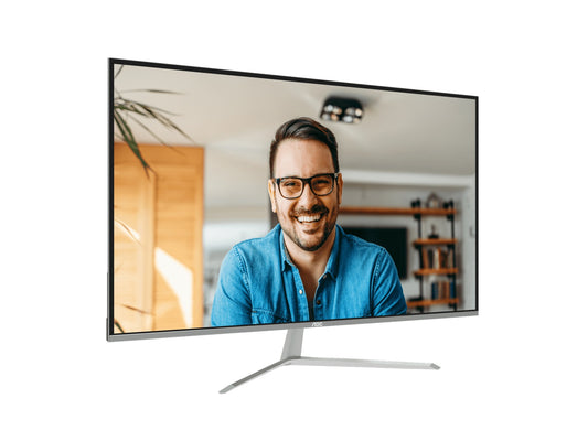 AOC 31.5' 4K Monitor – UHD 3840×2160 @60Hz, VA panel, 4ms GtG, 124% sRGB, DP 1.4, HDMI 2.0, 1.07B colors, Delta E<2, tilt adjustable (LS)