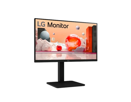 LG 24' Full HD IPS Monitor — 1920×1080, 100 Hz, built‑in power & speaker, versatile stand (tilt/height/swivel/pivot), Reader Mode & Flicker Safe