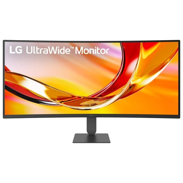 LG 34' UltraWide™ WQHD Curved 144Hz Monitor, 3440x1440, 1800R Curved, sRGB 99%, HDR10, 2xHDMI, DP 1.4, AMD FreeSync™, KVM Switch