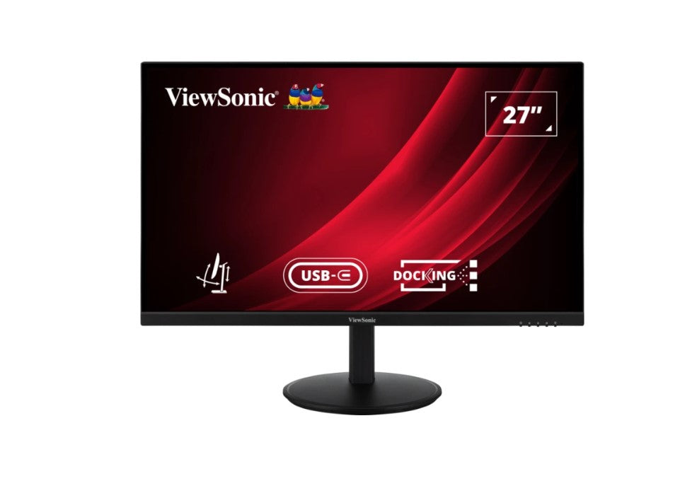 ViewSonic 27' VG 2K SuperClear IPS, Docking, USB-C, Daisy Chain,DP In/Out,RJ45,100w PD,Height Adjustable 3y Advance Replacement,Business Monitor,3YARW