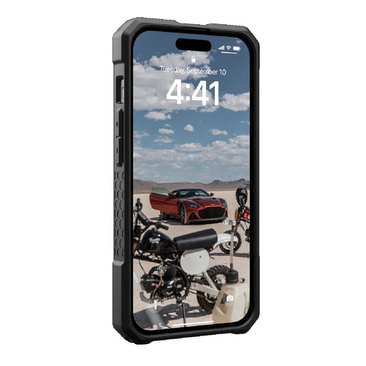 UAG Monarch Pro MagSafe Apple iPhone 15 (6.1') Rugged Case - Carbon Fiber (114219114242),25ft. Drop Protection (7.6M), 10 Years Warranty